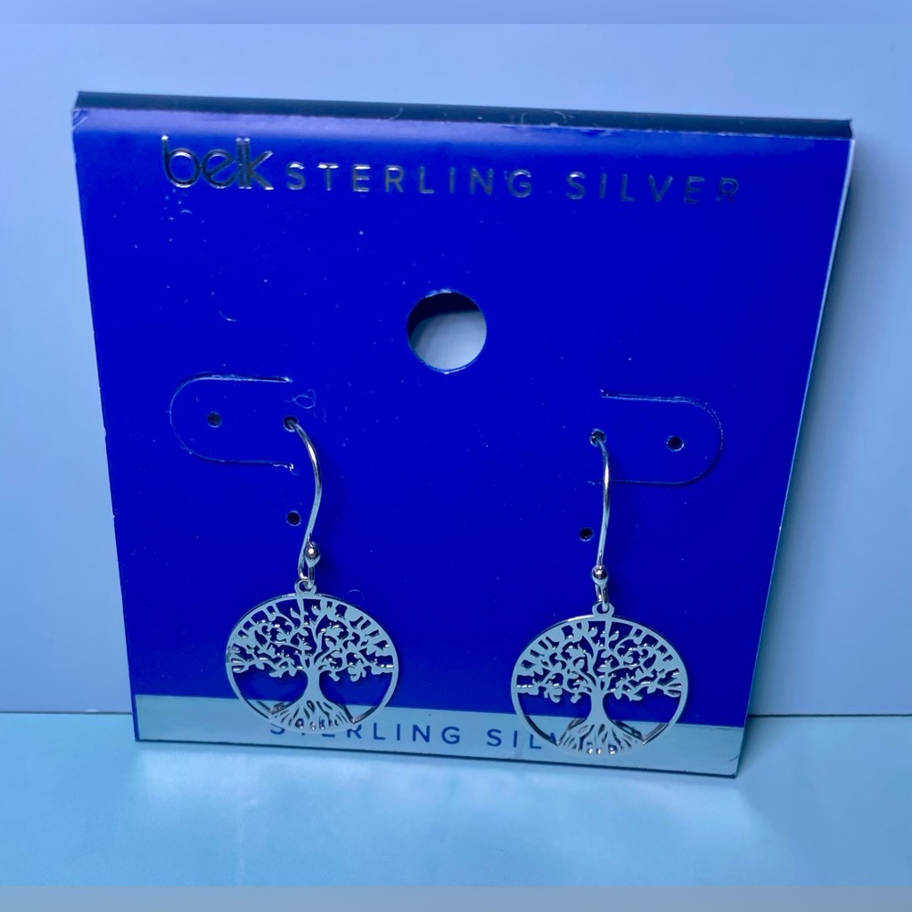 Tree‎ of Life Sterling Silver Dangle Belk Silverworks Earrings